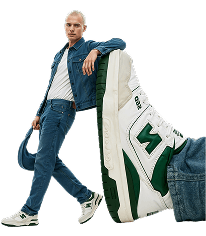 Model with shoes