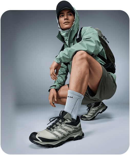 Athlete in sport shoes